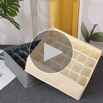 靴下 下着 収納ボックス 24仕切り 折り畳み式 整理整頓 引き出し グレー Amazon｜靴下 下着 収納ボックス 24マス 折り畳み式 引き出し